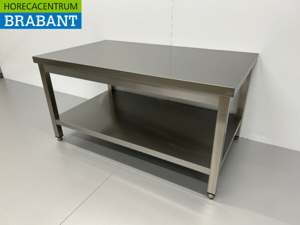 Table de travail en acier inoxydable Premium-line 120 x 70 x 60 cm Restauration – Image 2