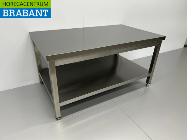 Table de travail en acier inoxydable Premium-line 120 x 70 x 60 cm Restauration – Image 3