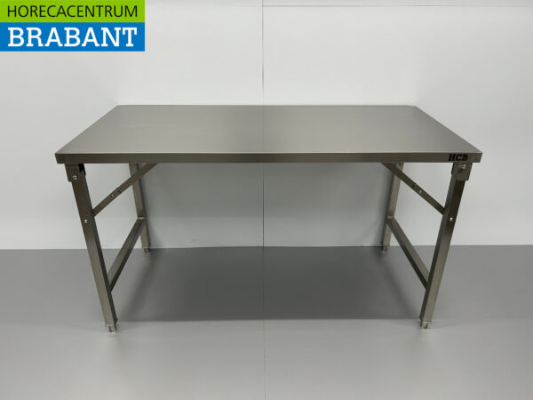 Table de travail pliante en acier inoxydable 150 x 70 x 85 cm Restauration