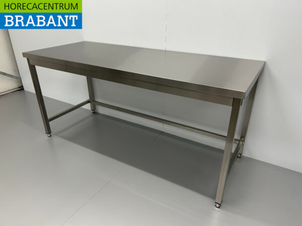 Table de travail en acier inoxydable Basic-line 180 x 70 x 85 cm Restauration – Image 2