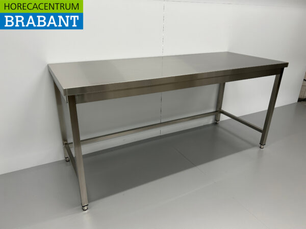 Table de travail en acier inoxydable Basic-line 180 x 70 x 85 cm Restauration – Image 3