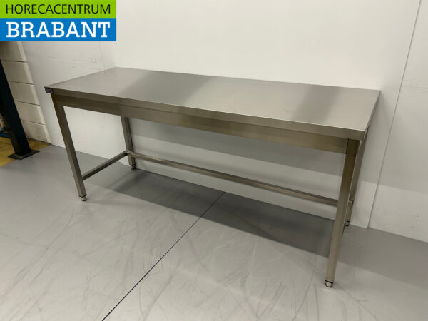 Table de travail en acier inoxydable Basic-line 180 x 60 x 85 cm Restauration – Image 2