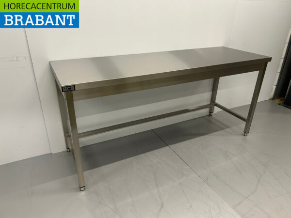 Table de travail en acier inoxydable Basic-line 180 x 60 x 85 cm Restauration – Image 3