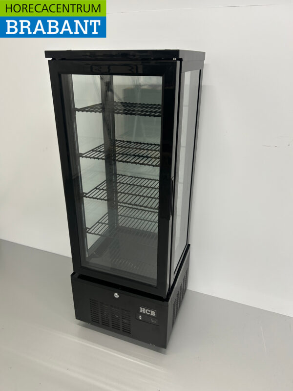 HCB Vitrine réfrigérée Vitrine pâtissière Noir 92 litres 230V Horeca – Image 2