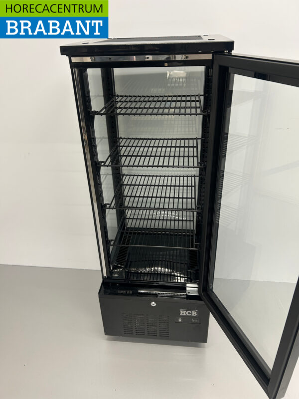 HCB Vitrine réfrigérée Vitrine pâtissière Noir 92 litres 230V Horeca – Image 4