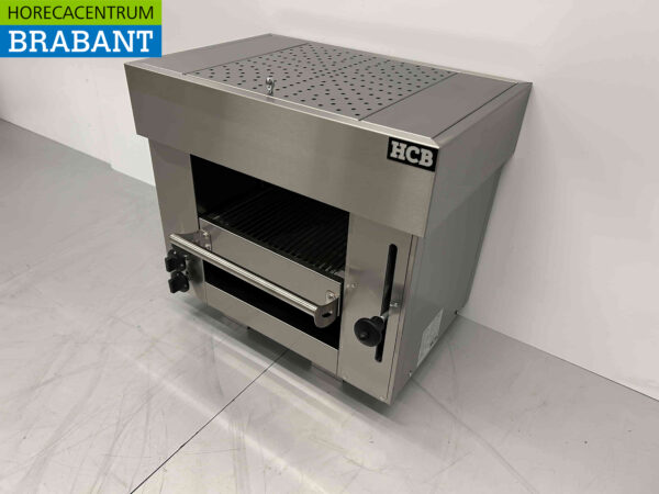 Acier inoxydable Pitagrill Four à pita Gril Salamandre 2 brûleurs 5,4 kW Premium-line 65 cm GAS Restauration – Image 2