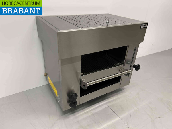 Acier inoxydable Pitagrill Four à pita Gril Salamandre 2 brûleurs 5,4 kW Premium-line 65 cm GAS Restauration – Image 3