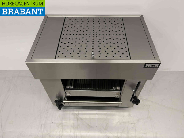 Acier inoxydable Pitagrill Four à pita Gril Salamandre 2 brûleurs 5,4 kW Premium-line 65 cm GAS Restauration – Image 4