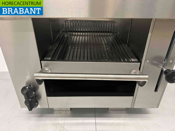 Acier inoxydable Pitagrill Four à pita Gril Salamandre 2 brûleurs 5,4 kW Premium-line 65 cm GAS Restauration – Image 5