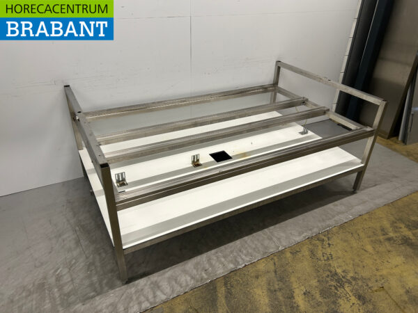 Chariot en acier inoxydable pour l'équipement 208 x 128 x 85 cm Horeca – Image 2