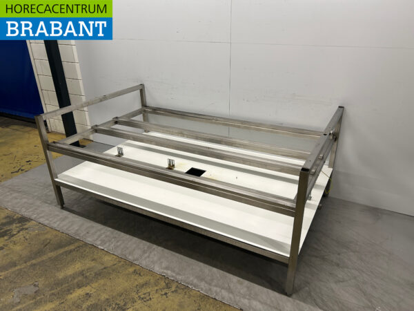 Chariot en acier inoxydable pour l'équipement 208 x 128 x 85 cm Horeca – Image 3