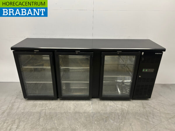 Maxxfrost Backbar Bar Cooler 3 portes vitrées 537 litres 200,2 cm 230V Horeca