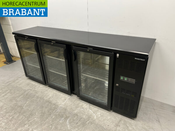 Maxxfrost Backbar Bar Cooler 3 portes vitrées 537 litres 200,2 cm 230V Horeca – Image 2