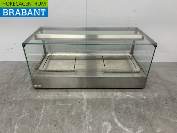 Vitrine chauffante Ubert en acier inoxydable Vitrine chauffante 106 cm 230V Horeca