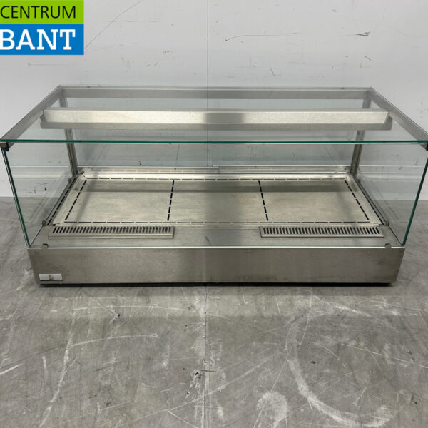 Vitrine chauffante Ubert en acier inoxydable Vitrine chauffante 106 cm 230V Horeca