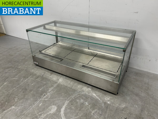 Vitrine chauffante Ubert en acier inoxydable Vitrine chauffante 106 cm 230V Horeca – Image 2