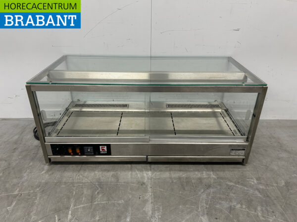 Vitrine chauffante Ubert en acier inoxydable Vitrine chauffante 106 cm 230V Horeca – Image 4