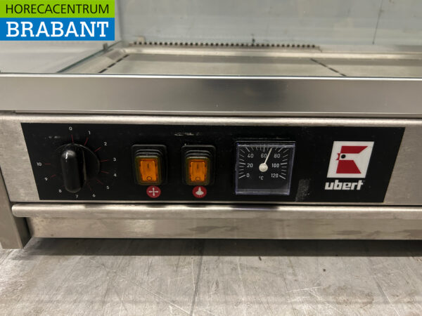 Vitrine chauffante Ubert en acier inoxydable Vitrine chauffante 106 cm 230V Horeca – Image 5