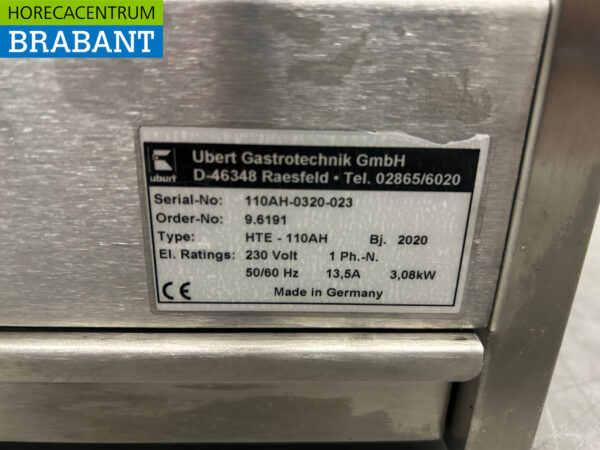 Vitrine chauffante Ubert en acier inoxydable Vitrine chauffante 106 cm 230V Horeca – Image 6