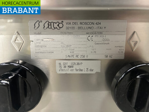 Gril Silko en acier inoxydable 40 cm GAZ/230V Horeca – Image 5