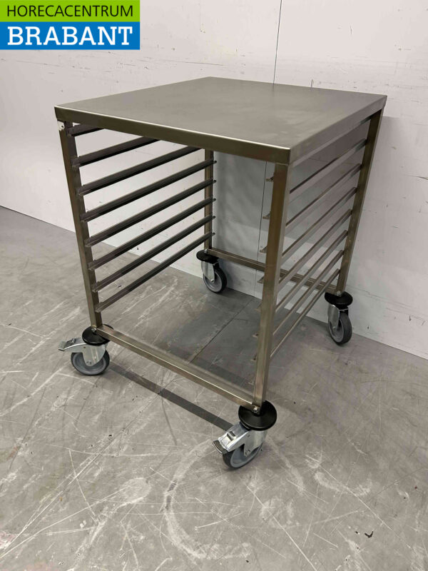 Chariot Saro en acier inoxydable 8 plateaux 2/1 gastronorm Restauration – Image 2