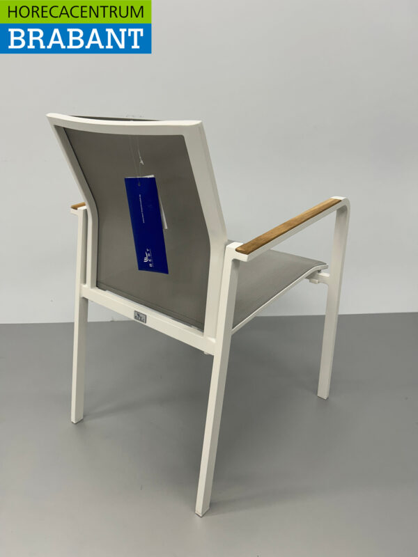 Best Freizeitmöbel Paros White Terrace Chair Chairs Terrace Chair Stackable Catering – Image 4