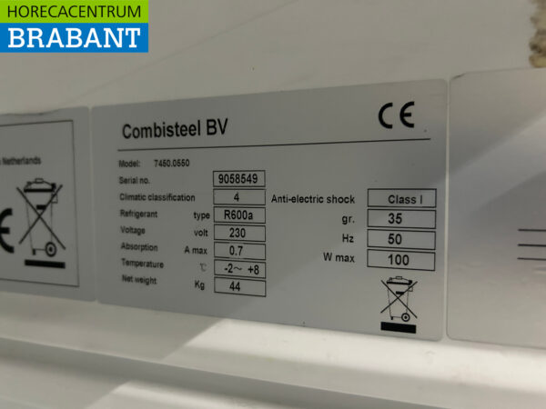 Réfrigérateur Combisteel en acier inoxydable 130 litres 230V Horeca – Image 5