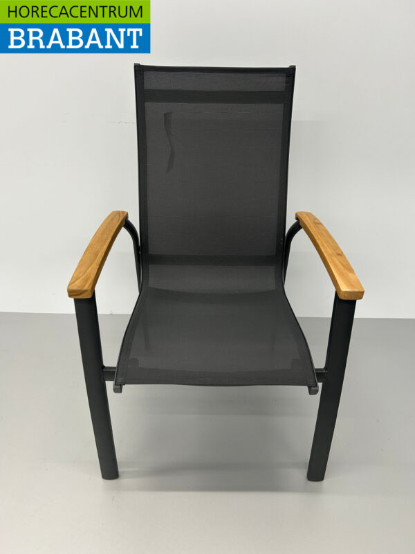 Best Freizeitmöbel Cavalese Anthracite Chaise de terrasse Chaises Chaise de terrasse empilable Restauration