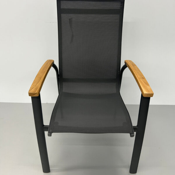 Best Freizeitmöbel Cavalese Anthracite Chaise de terrasse Chaises Chaise de terrasse empilable Restauration