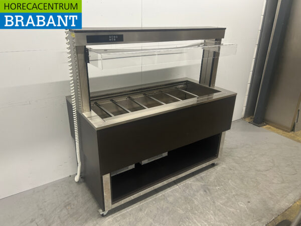 Buffet réfrigéré à roulettes Afinox Buffet réfrigéré 4 x 1/1 GN 149,5 cm 230V Horeca – Image 2