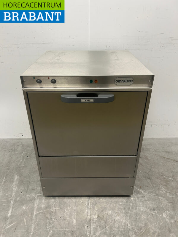 Lave-vaisselle Omniwash Jolly 50T en acier inoxydable Chargement frontal 400V Horeca