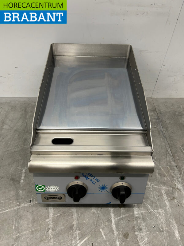 Plaque de gril Combisteel en acier inoxydable Gril 40 cm 400V Horeca