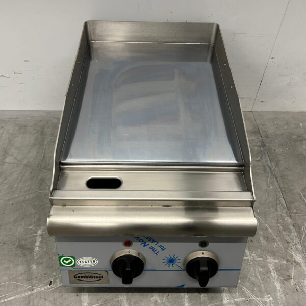 Plaque de gril Combisteel en acier inoxydable Gril 40 cm 400V Horeca