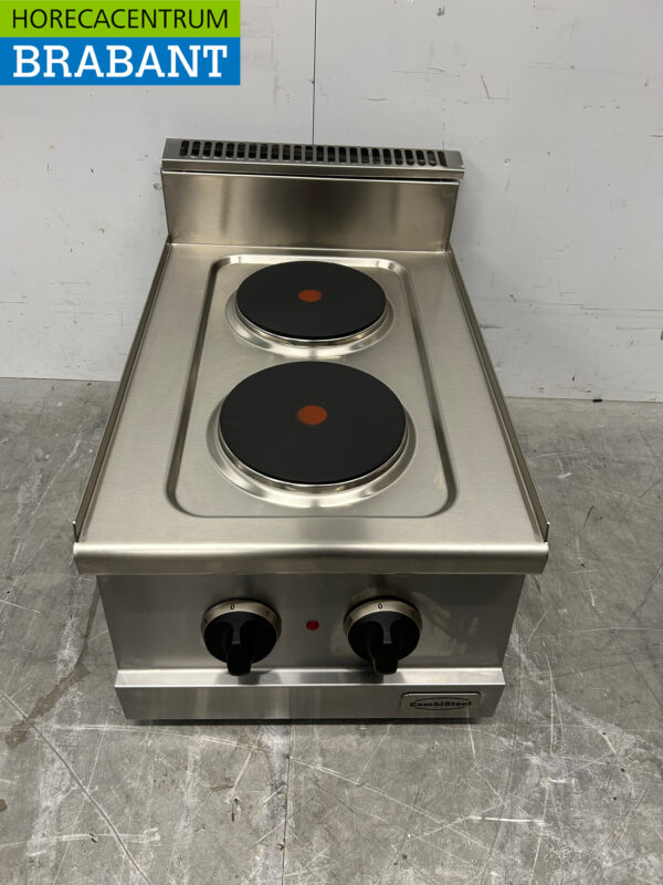 Cuiseur électrique Combisteel 2 feux en acier inoxydable 40 cm 230V Horeca