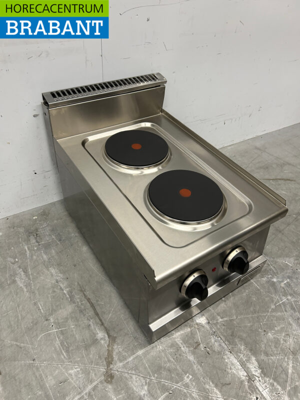 Cuiseur électrique Combisteel 2 feux en acier inoxydable 40 cm 230V Horeca – Image 3