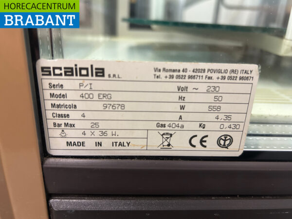 Scaiola Vitrine réfrigérée Vitrine à pâtisserie 230V Restauration – Image 6