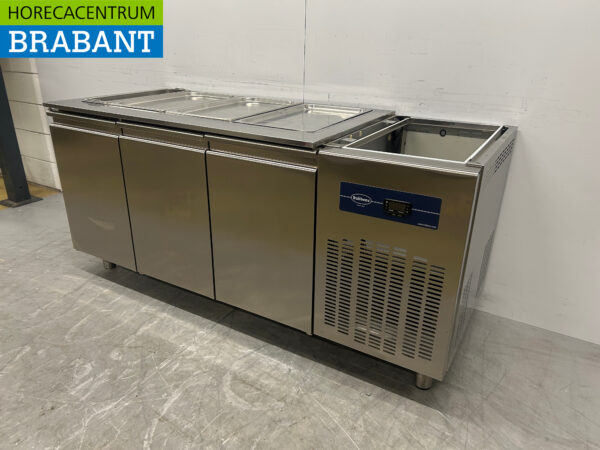 Rubbens en acier inoxydable Établi réfrigéré 3 portes 175,5 cm 230V Horeca – Image 2