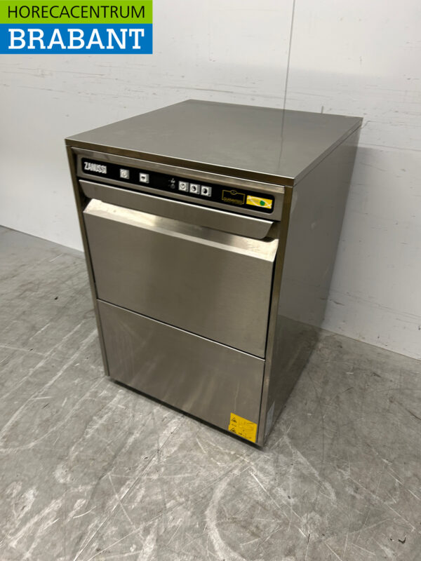 Lave-vaisselle Zanussi Zucai en acier inoxydable Chargement frontal 400V Horeca – Image 2