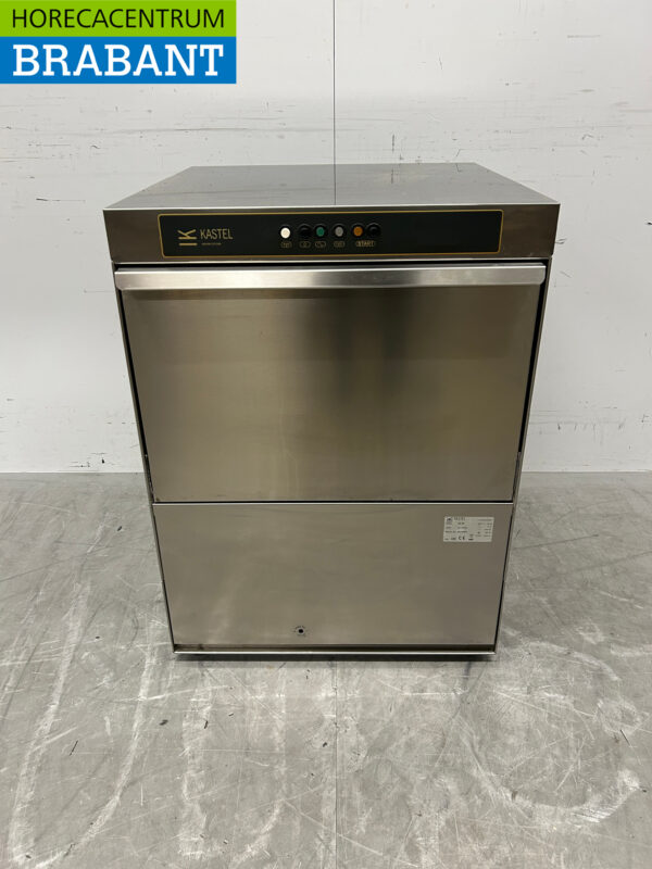 Lave-vaisselle Kastel EK50 en acier inoxydable Chargement frontal 400V Horeca