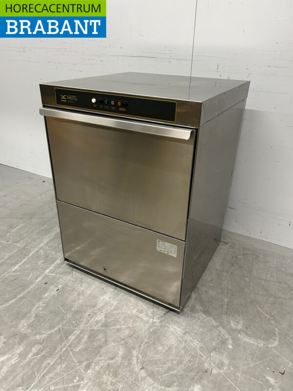 Lave-vaisselle Kastel EK50 en acier inoxydable Chargement frontal 400V Horeca – Image 2