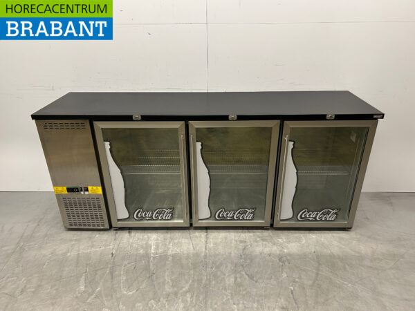 Efficold BBC-3P-N Backbar Bar Cooler 3 portes pliantes en verre 201.5 cm 230V Horeca