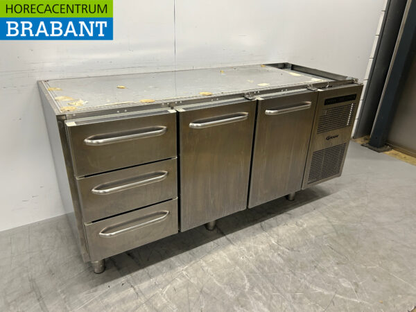 Acier inoxydable Gram Réfrigéré Comptoir 2 portes et 3 tiroirs 172,5 cm 230V Horeca – Image 3