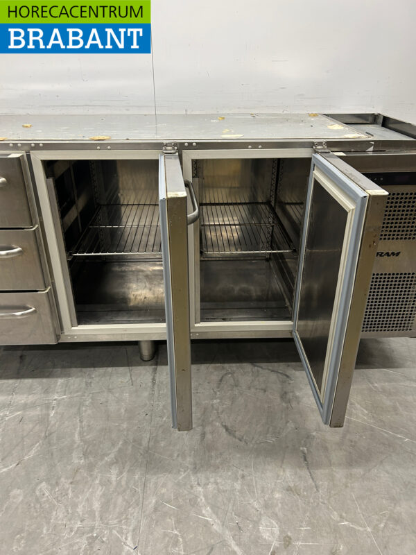 Acier inoxydable Gram Réfrigéré Comptoir 2 portes et 3 tiroirs 172,5 cm 230V Horeca – Image 5