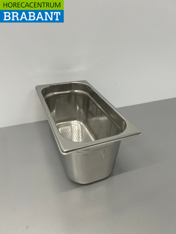 Bac Gastronorm en acier inoxydable perforé Bac GN 1/3 GN Profondeur 150 mm Horeca – Image 2
