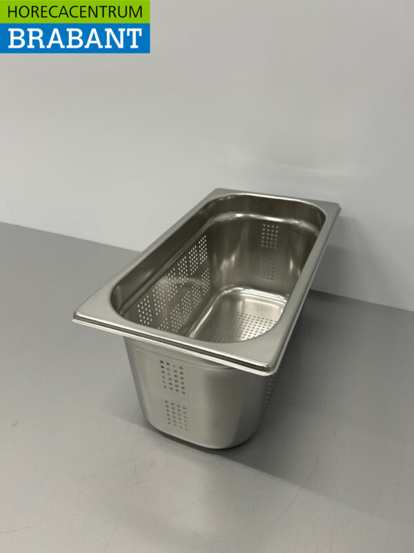 Bac Gastronorm en acier inoxydable perforé Bac GN 1/3 GN Profondeur 150 mm Horeca – Image 3
