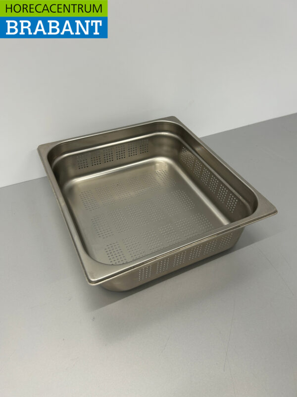 Bac Gastronorm perforé en acier inoxydable Bac GN Bac 2/3 GN Profondeur 100 mm Horeca – Image 2