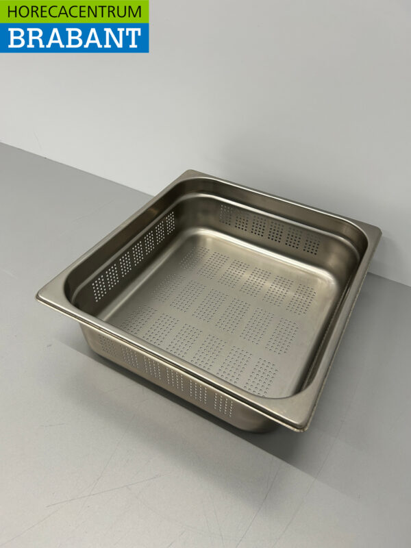 Bac Gastronorm perforé en acier inoxydable Bac GN Bac 2/3 GN Profondeur 100 mm Horeca – Image 3