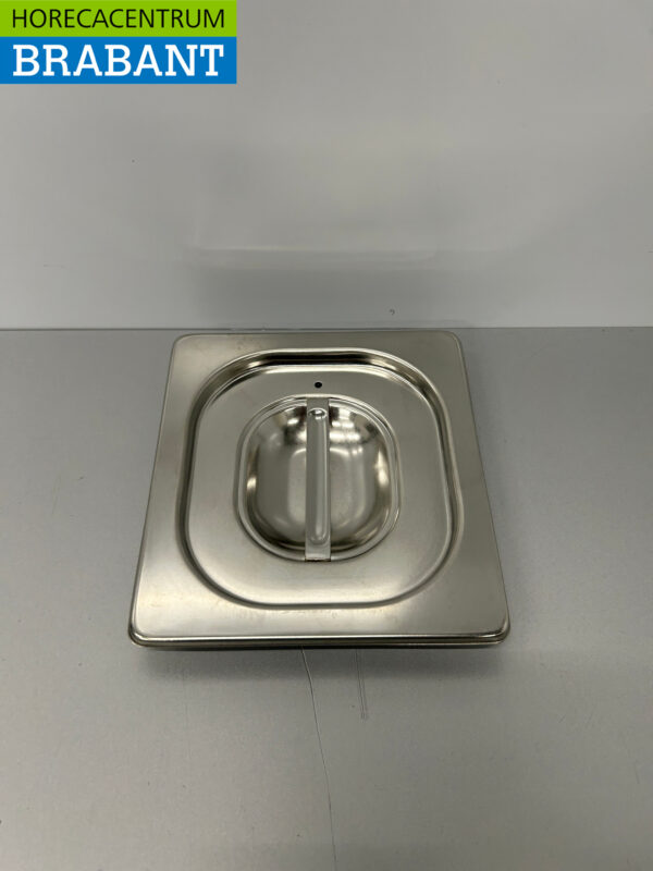 Couvercle Gastronorm en acier inoxydable Couvercle GN 1/6 GN Avec bord d'étanchéité en silicone Restauration