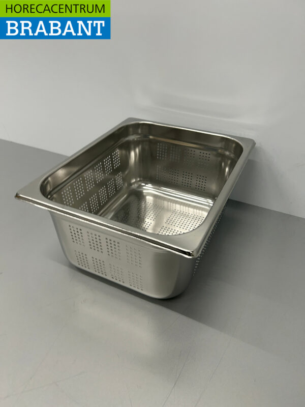 Bac Gastronorm perforé en acier inoxydable Bac GN Bac 1/2 GN Profondeur 150 mm Horeca – Image 3