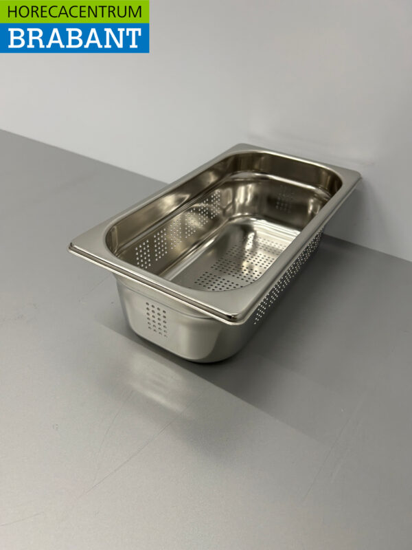 Bac gastronorme perforé en acier inoxydable Bac GN 1/3 GN Profondeur 100 mm Horeca – Image 2